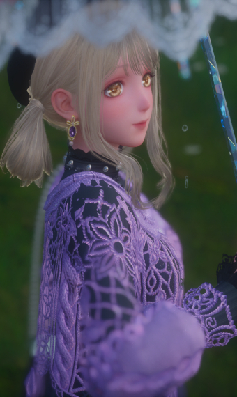 violet under the rain image