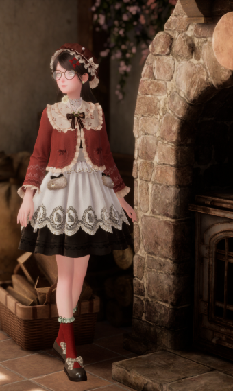 Cozy winter maid image
