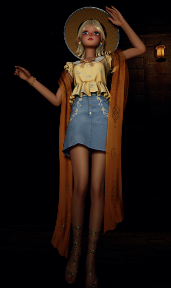 Yellow & Blue Nikki-why is she a ghost in the 2nd image