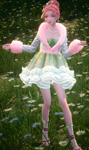 Pink Bunnies in Grassfields image