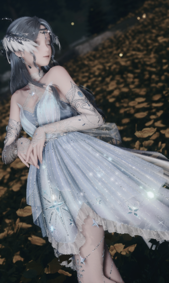 the misty blue swan image