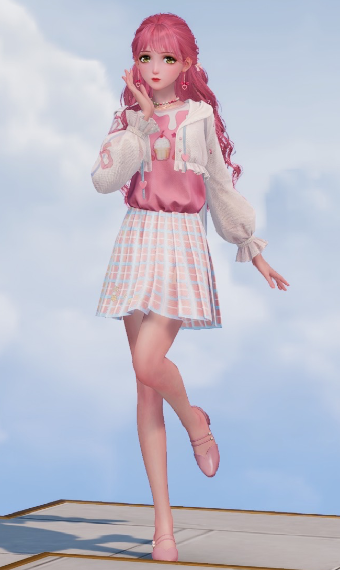Pink Casual Outing Look image