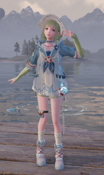 Green fisherman image