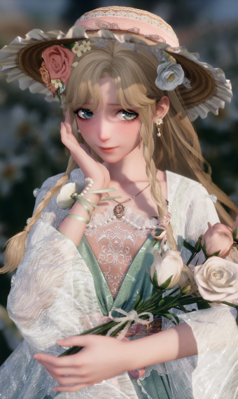 Picking flowers image