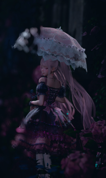 Whispers Among the Moonlit Roses image