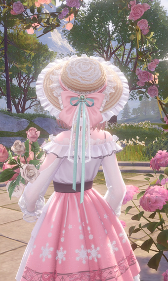 Pink floral image