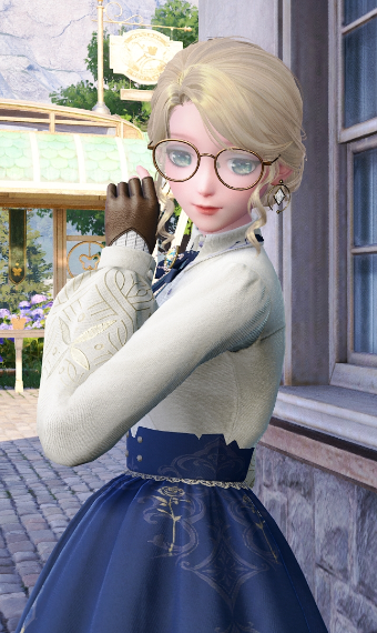 Young Lady in Blue image