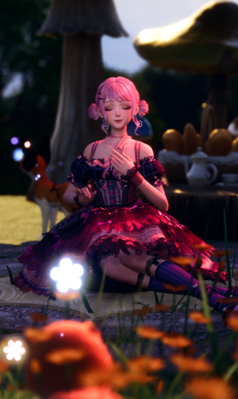 pink & purple frills image