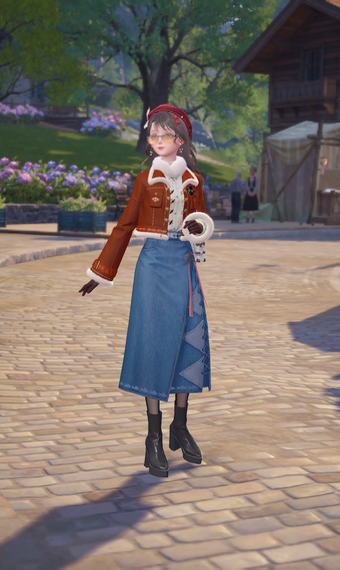 strolling through town image