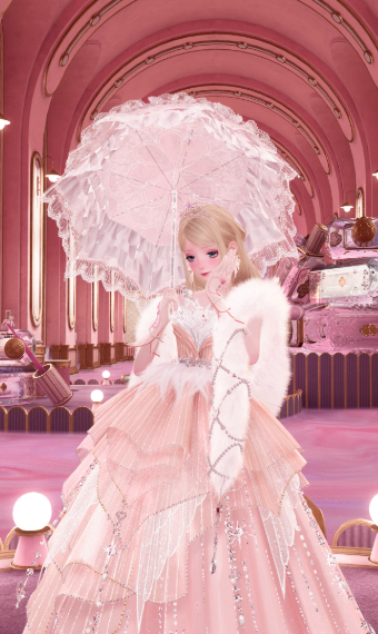 Rosy lady of the vanity image