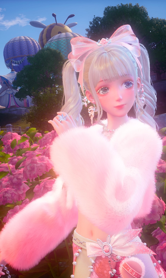 girly pop pink image