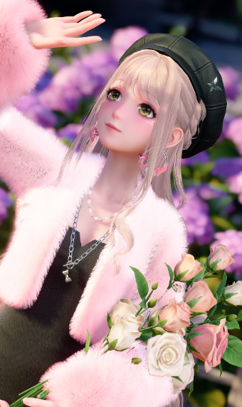 Pink PomPom image
