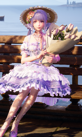 Purple pink spring image