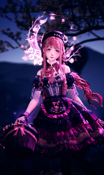 Pink Sakura Silhouette image