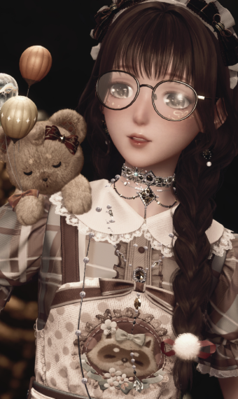 Girl and her Bear image