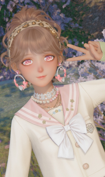Pink Schoolgirl Gyaru! image