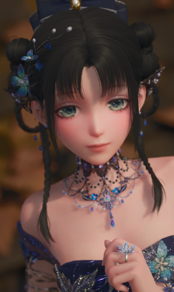 Blue glitter image