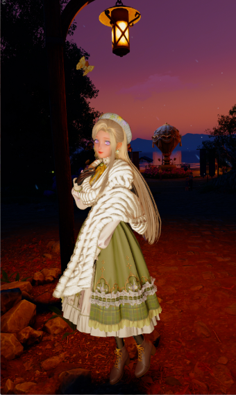 lady in green image