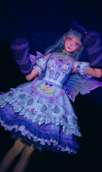 A Snowy Purple Fairy image