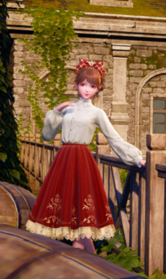 Red autumn stroll image