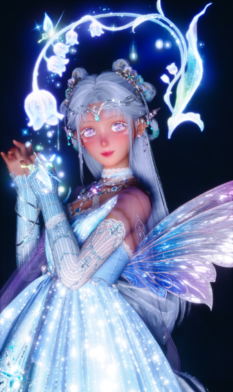 Whimsical Water Moon Fairy image