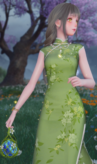Green blossoms image