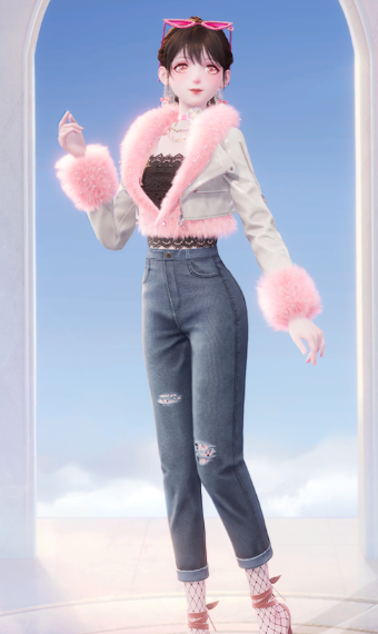 Worn Denim and Bubblegum Sweetness image