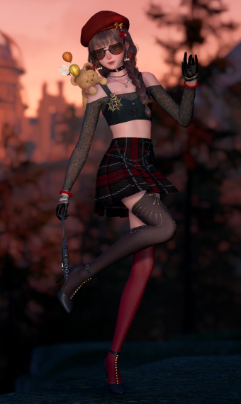 Red Devil with a Teddy Bear - Outside image