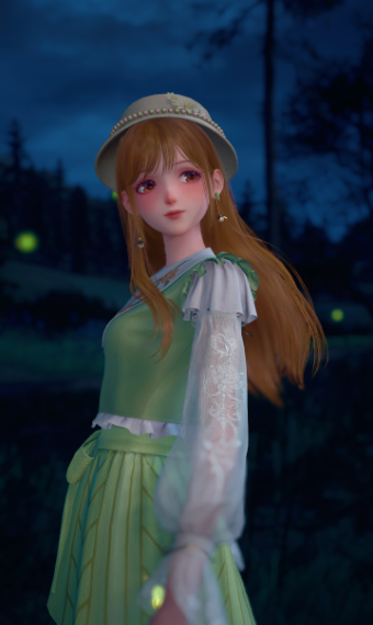 Glowing firefly image