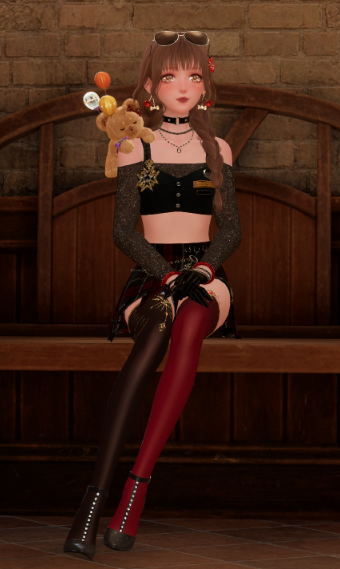Red Devil with a Teddy Bear - Inside image