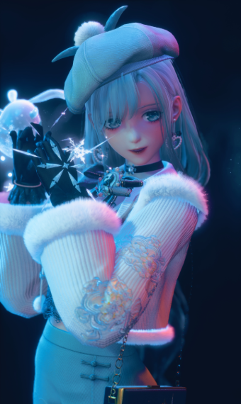 cold girl winter image