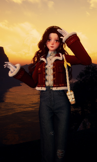 Autumn sunset image