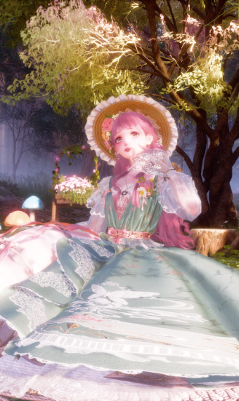 Picnic in woods image