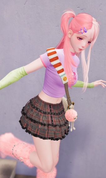 Y2K aesthetic girl image