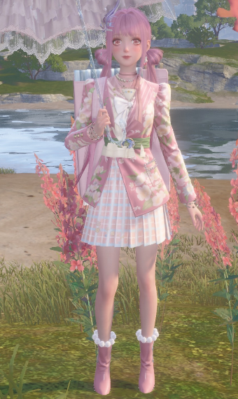 Walk in Pastel Kimono image
