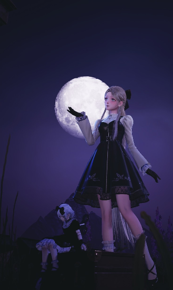 doll in the moonlight image