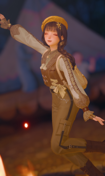 Fireside girl image