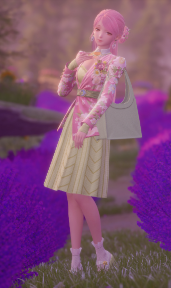 pink goes good with green image