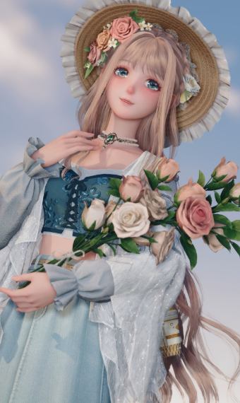 Cotton Candy Clouds and Roses image