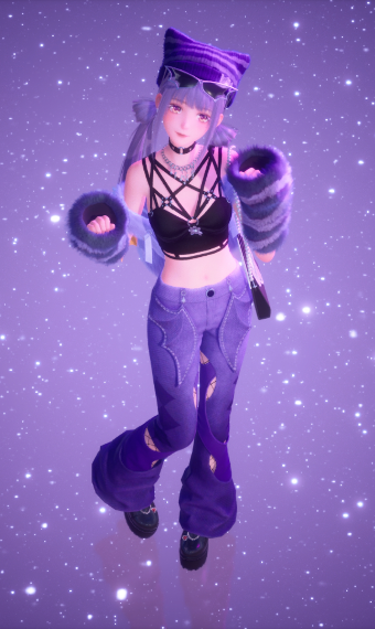 Edgy purple image