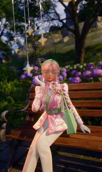 Business casual but in pink image
