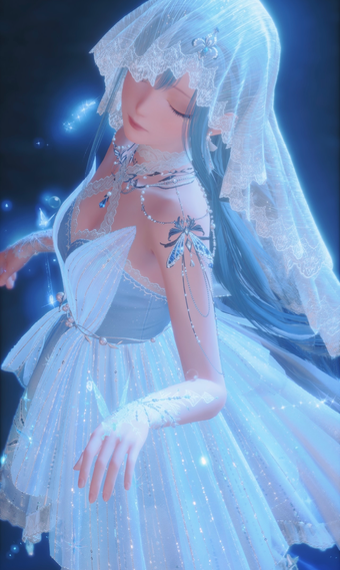 blue rain and butterfly image