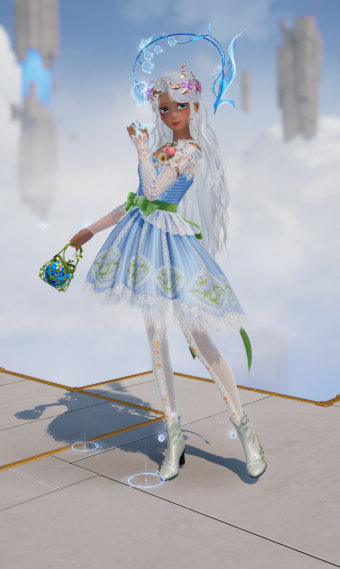 Fantasy white blue image