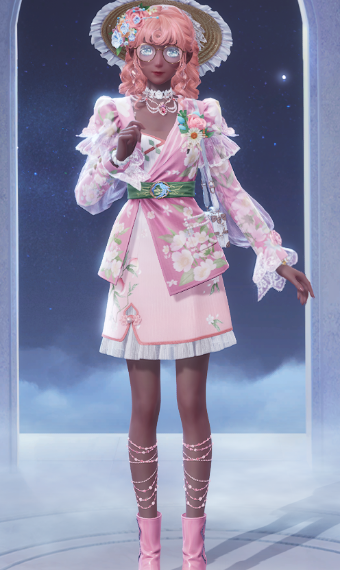 Pretty in pink and flowers! image