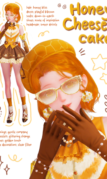 honey cheesecake image