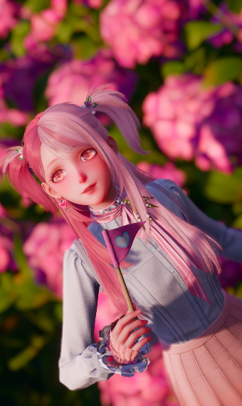 (Rainbow Challenge Pink) without dress image