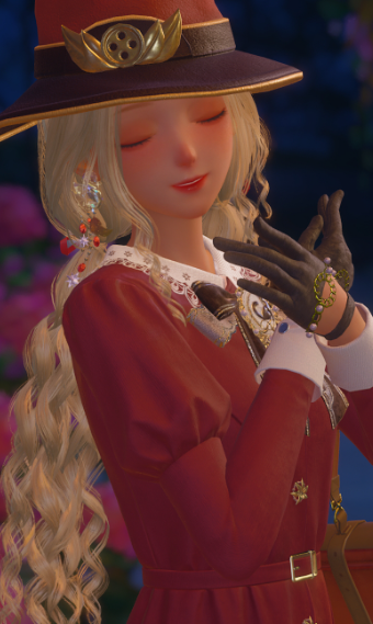 Lady in red image