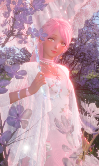 Silken Peach Blossoms image