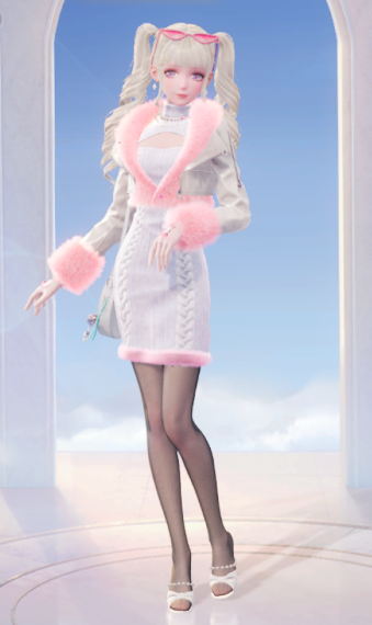 cute fluffy pink image