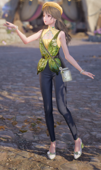 Cute, Low-Rarity Yellow and Green outfit image